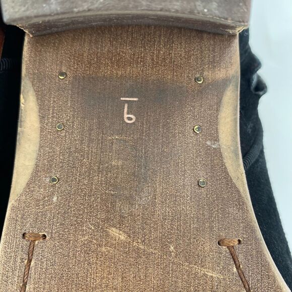 Sam Edelman Petty Womens Ankle Boot Black Suede Leather Side Zip Block Heel Sz 9 - Picture 9 of 11